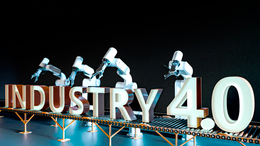 Photo of 3D rendering of industry 4.0 concept