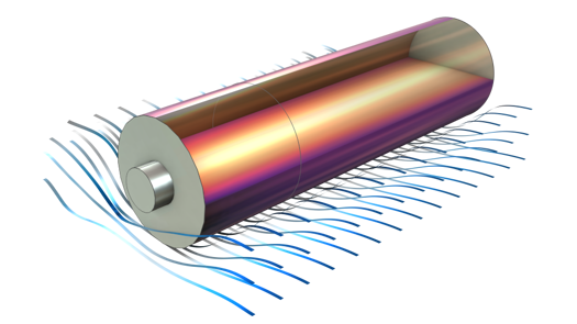 Thermal Modelling of a Cylindrical Lithium-Ion Battery in 3D