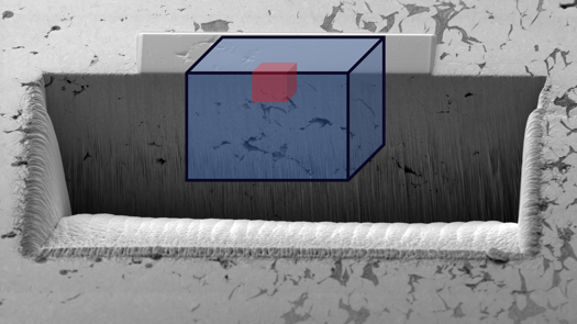 Creds: ThermoFisher - Correlation with 3D plasma FIB Tomography for hybrid analysis approach